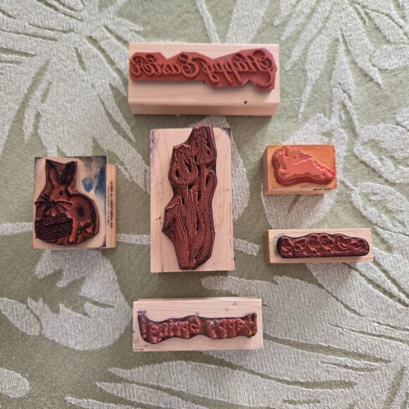 Rubber Stamps - Assorted Lot of 6 Spring/Easter Collection - Picture 7 of 15